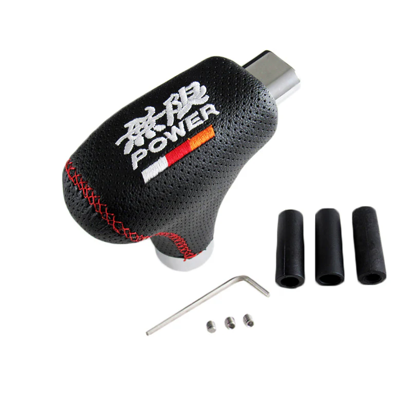Mugen Black Leather Shift Knob