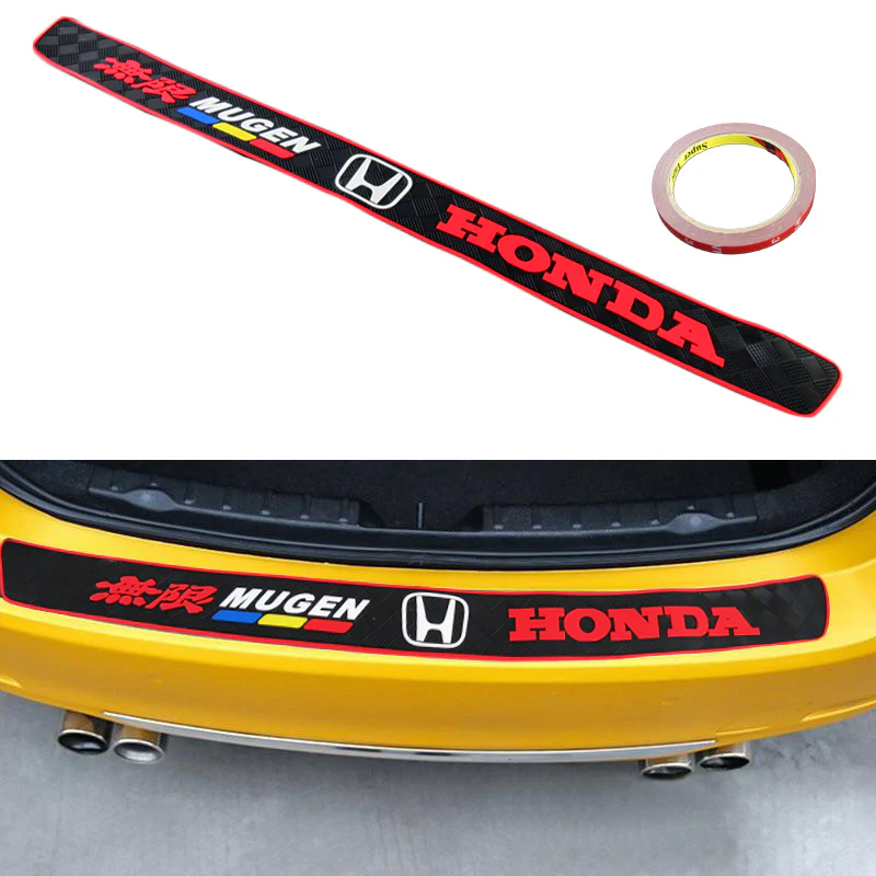 MUGEN Rubber Car Rear Bumper Protector Trunk Sill Guard Scratch Pad X1