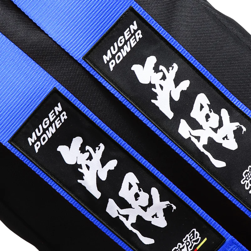 Mugen Set Bride Gradation Cloth Backpack with Blue Harness Adjustable Shoulder Straps with White Keyring Keychain Tag - Image 10