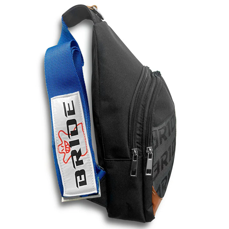 NEW BRIDE RACING BACKPACK BLUE STRAPS GRADATION CROSSBODY SHOULDER BAG W/ BLUE KEYTAG - Image 11