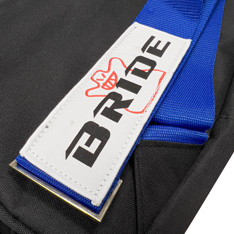 NEW BRIDE RACING BACKPACK BLUE STRAPS GRADATION CROSSBODY SHOULDER BAG W/ RED KEYTAG - Image 7