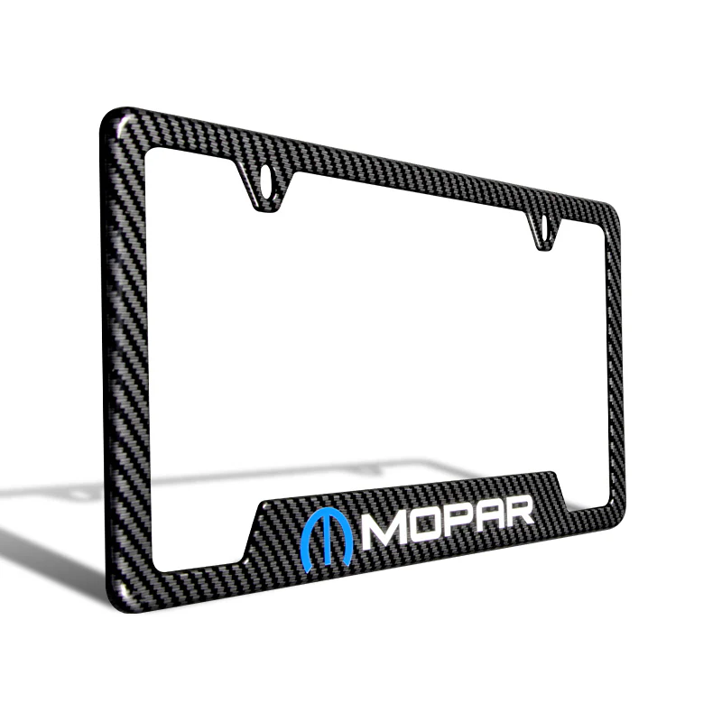 New For MOPAR Carbon Fiber Look License Plate Frame ABS X2 - Image 3