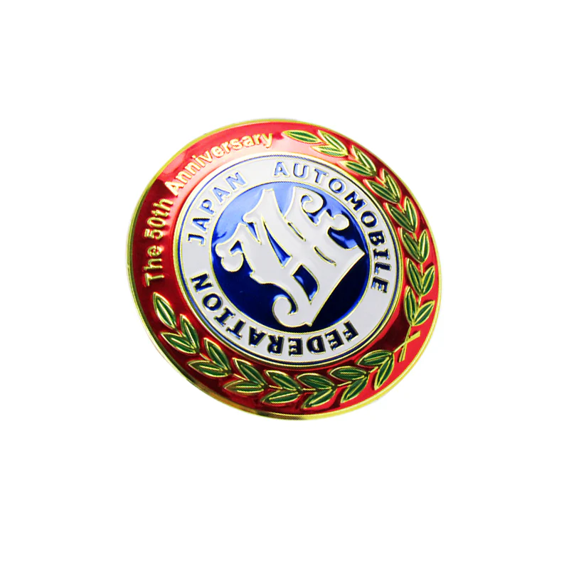 New JAF Japan Automobile Federation 50th Anniversary JDM Logo Emblem Badge Decal Badge Sticker - Image 2