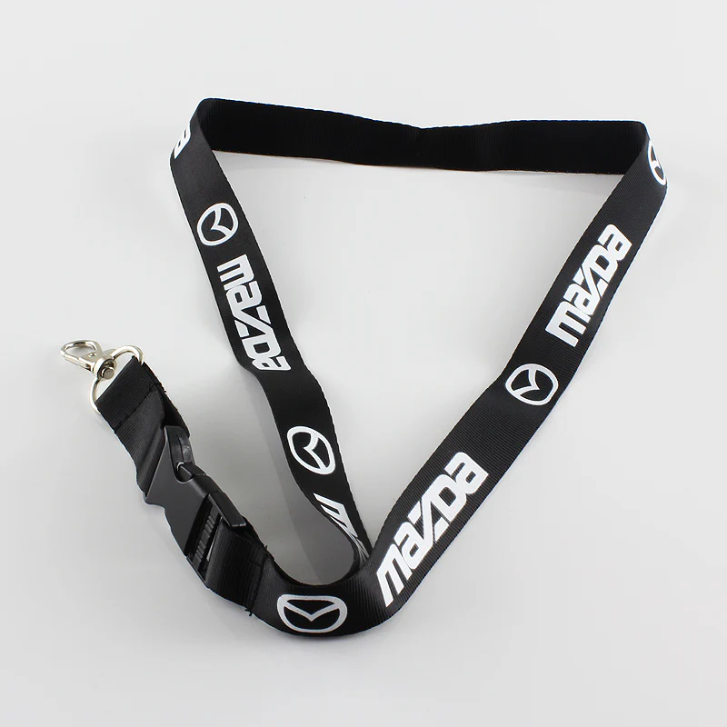 Mazda Black Keychain Lanyard