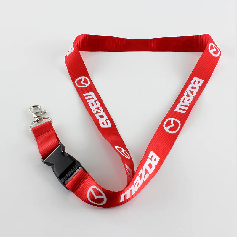 Mazda Red Keychain Lanyard