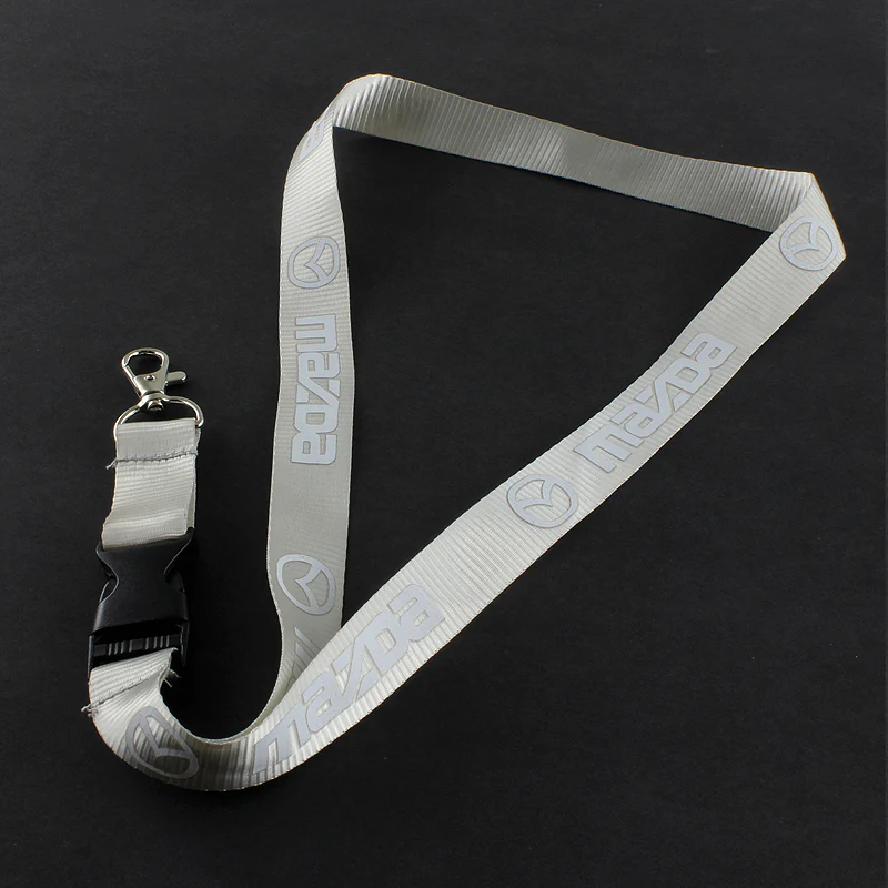 Mazda Silver Keychain Lanyard