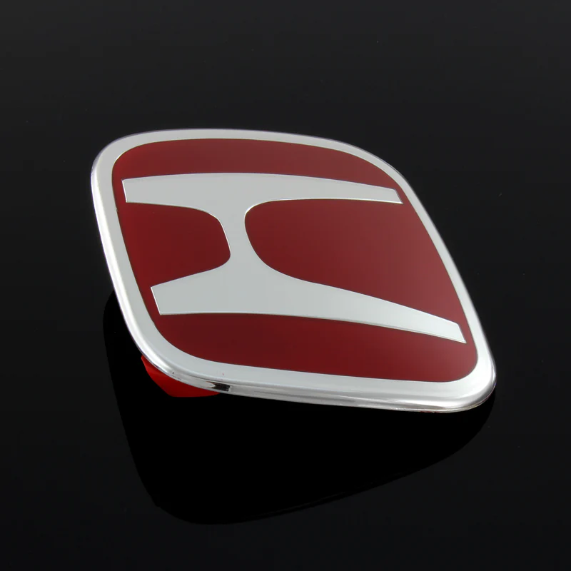 NEW Red JDM H Emblem 2PCS Set Front & Rear For CIVIC SI COUPE 2012-2013 - Image 3