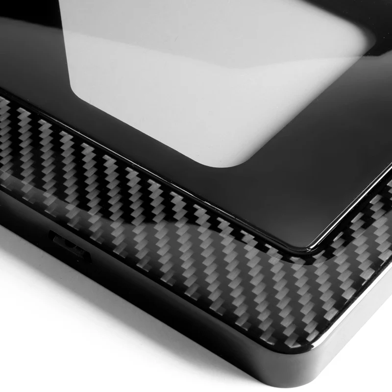 NISMO Nissan Real Carbon Fiber License Plate Cover Protector Shield Frame with Bracket - Image 2