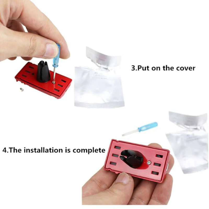 NISSAN Stainless Steel Engine Valve Cover Red Car Vent Clip Air Freshener Kit - Ocean Scent - Image 6