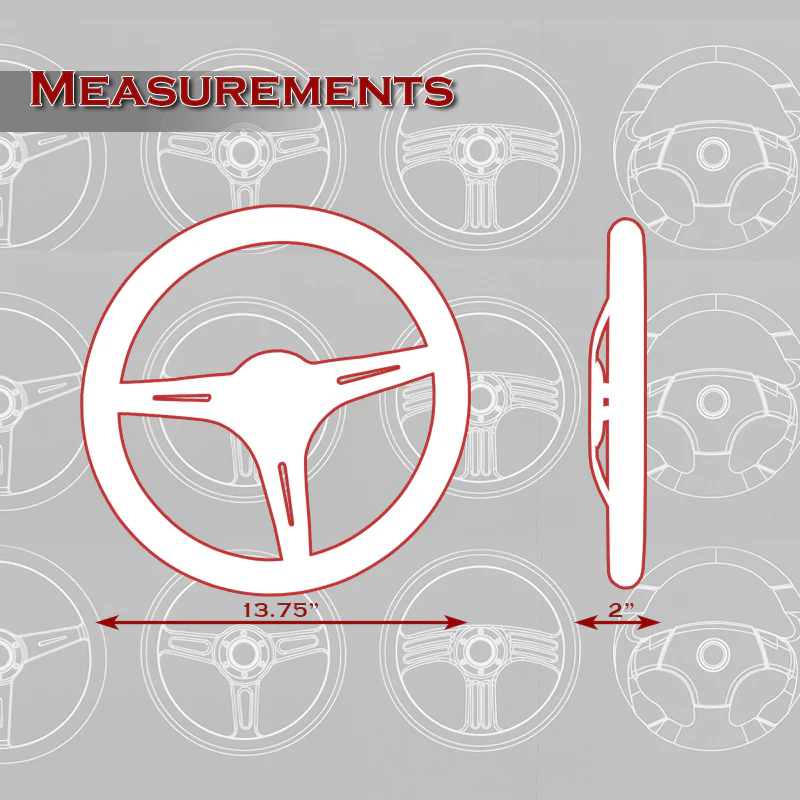 NRG 13.75" 350mm 6-Bolt Hole Glow In The Dark Special White Wood Grip Aluminum Finished 3-Spoke Steering Wheel ST-015BK-GL -Black Spoke - Image 3