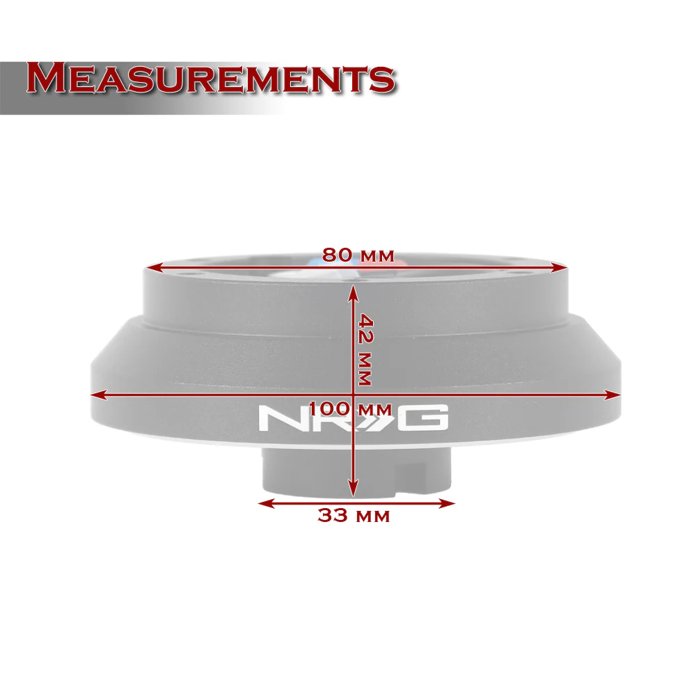 NRG Steering Wheel 6-Bolt Short HUB Adapter For Mitsubishi / Subaru -SRK-100H - Image 4
