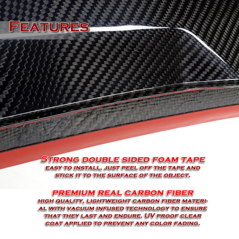 OE-Style Rear Trunk Lip Duckbill Spoiler Wing For 2021-2025 Hyundai Elantra -Real Carbon Fiber - Image 3
