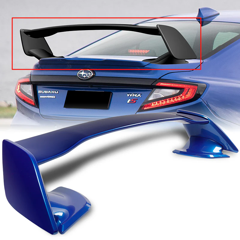 OE-Style Rear Trunk Lip Spoiler Wing For 2022-2025 Subaru WRX STi Sedan 4-DR -ABS Painted Blue
