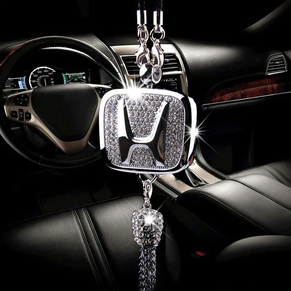 Pendant Diffuser For Honda Car Diamond Perfume Air Freshener Perfume - LEMON - Image 2
