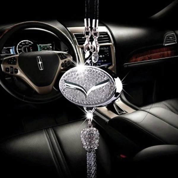 Pendant Diffuser For Mazda Car Diamond Perfume Air Freshener Perfume - Rose - Image 10
