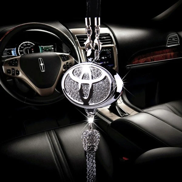 Pendant Diffuser For Toyota Car Diamond Perfume Air Freshener Perfume - LAVENDER - Image 2