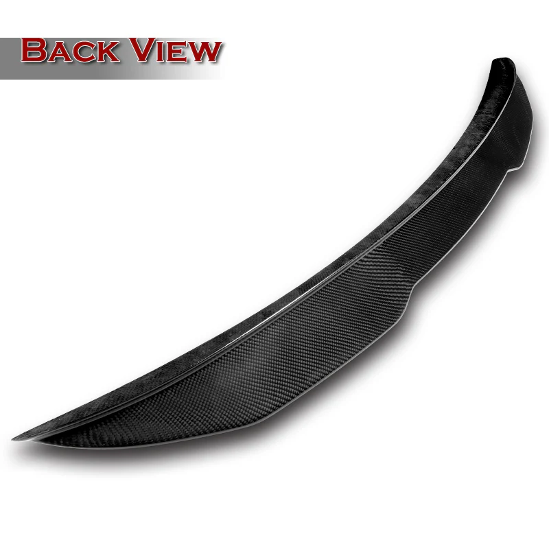 PSM-Style Rear Trunk Lip Duckbill Spoiler Wing For 2004-2010 BMW E60 5-Series 4-DR / Sedan -Real Carbon Fiber - Image 4