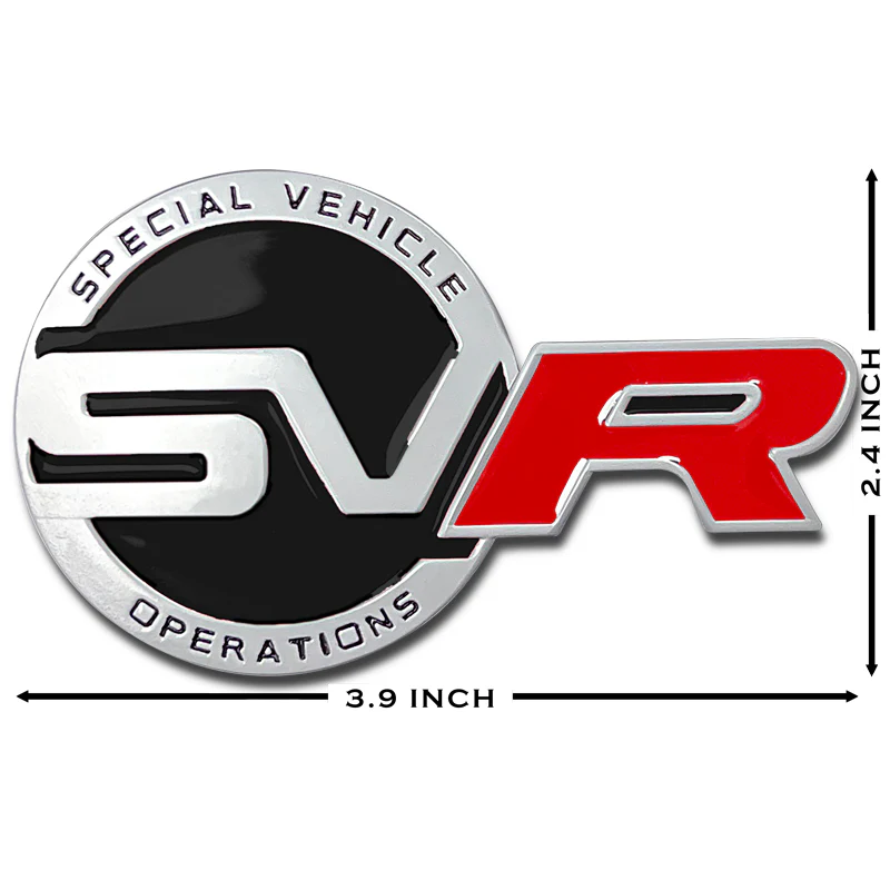 Universal Black Red Badge Emblem Deck Lid Trunk Rear Decal Range Rover 1PC - Image 5