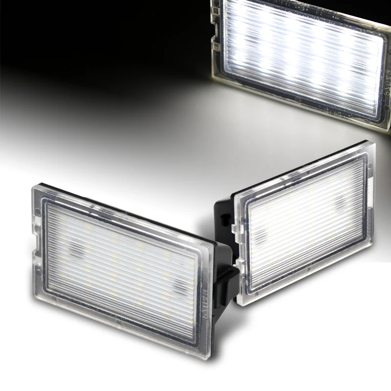 Range Rover Sport Discovery L320 LR2 LR3 LR4 White LED License Plate Lights (2pcs)