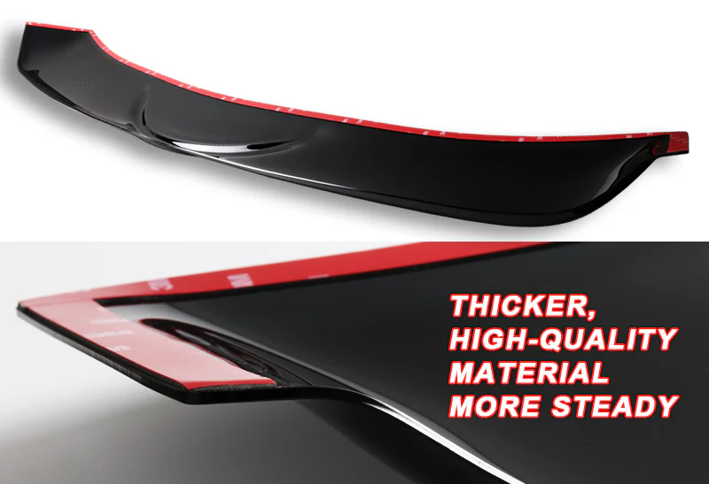 Rear Window Roof Visor Wing Spoiler For 2006-2011 Honda Civic 2-DR / Coupe -Smoke Acrylic - Image 2