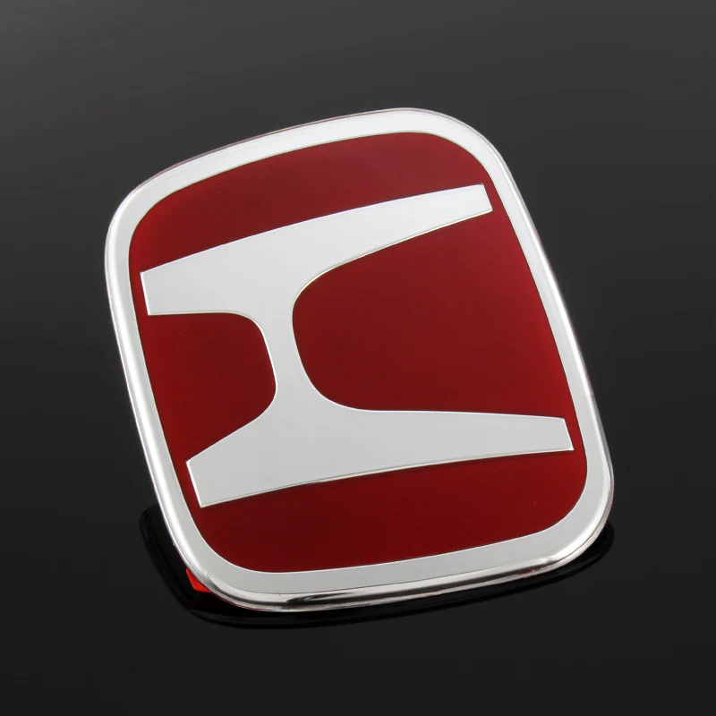 Red Front + Rear +Steeriing JDM Emblem Set For 2012-2013 CIVIC SI COUPE 2DR - Image 4