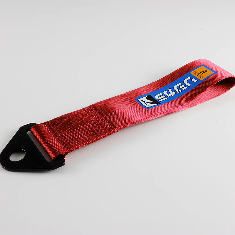 Spoon Sports Type One Red Racing Tow Strap for Front / Rear Bumper