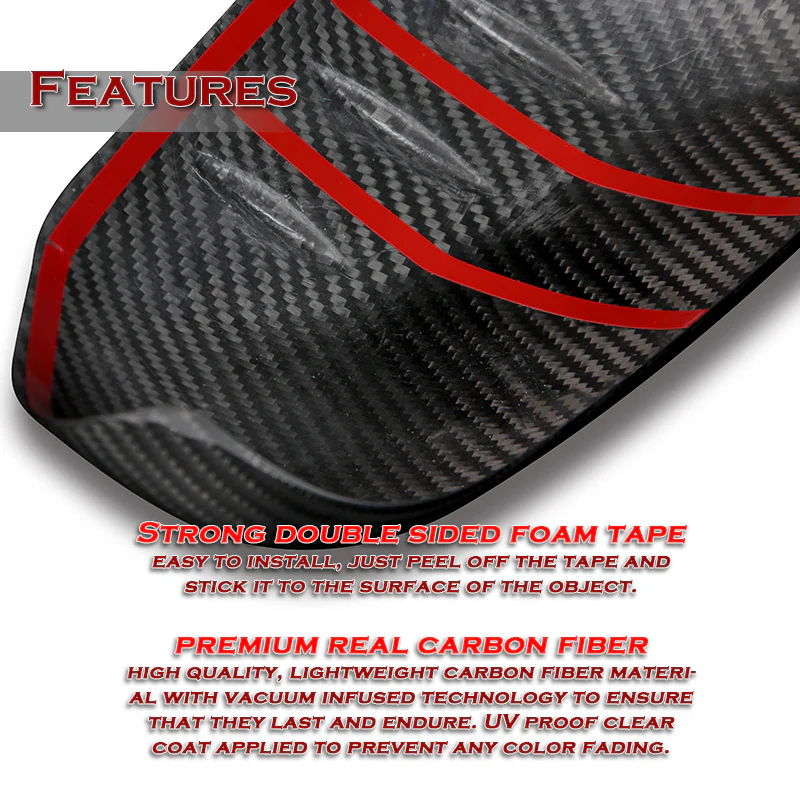 Side View Mirror Covers Cap Trim For 2016-2023 Mazda MX-5 MX5 Miata -Real Carbon Fiber - Image 3