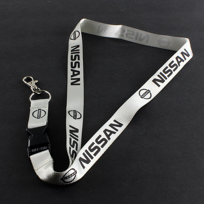 Nissan Silver Keychain Lanyard