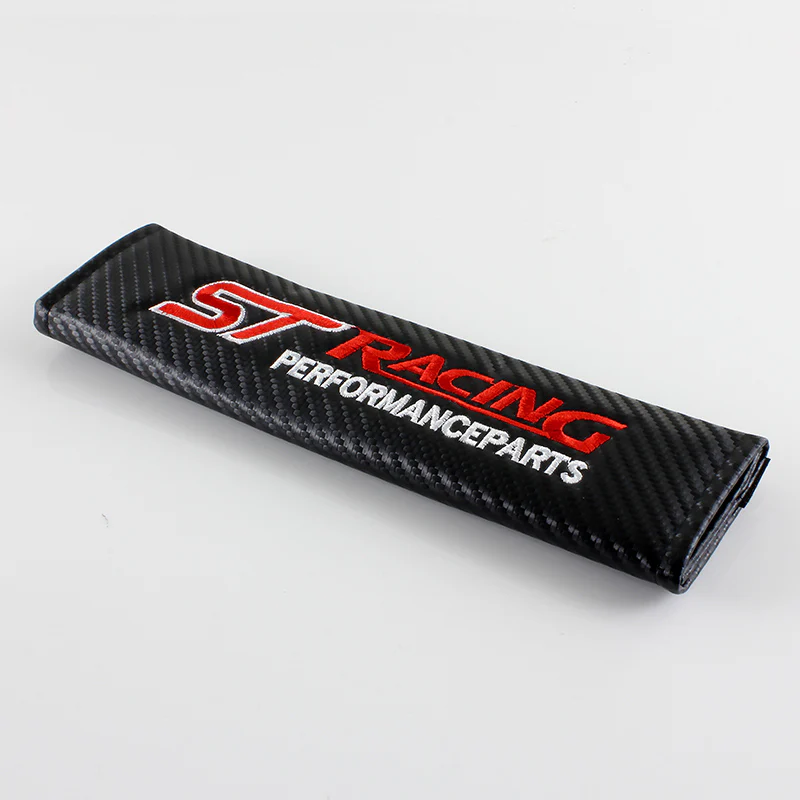 ST Racing Black Carbon Fiber Look Seat Belt Cover X2 - Image 3