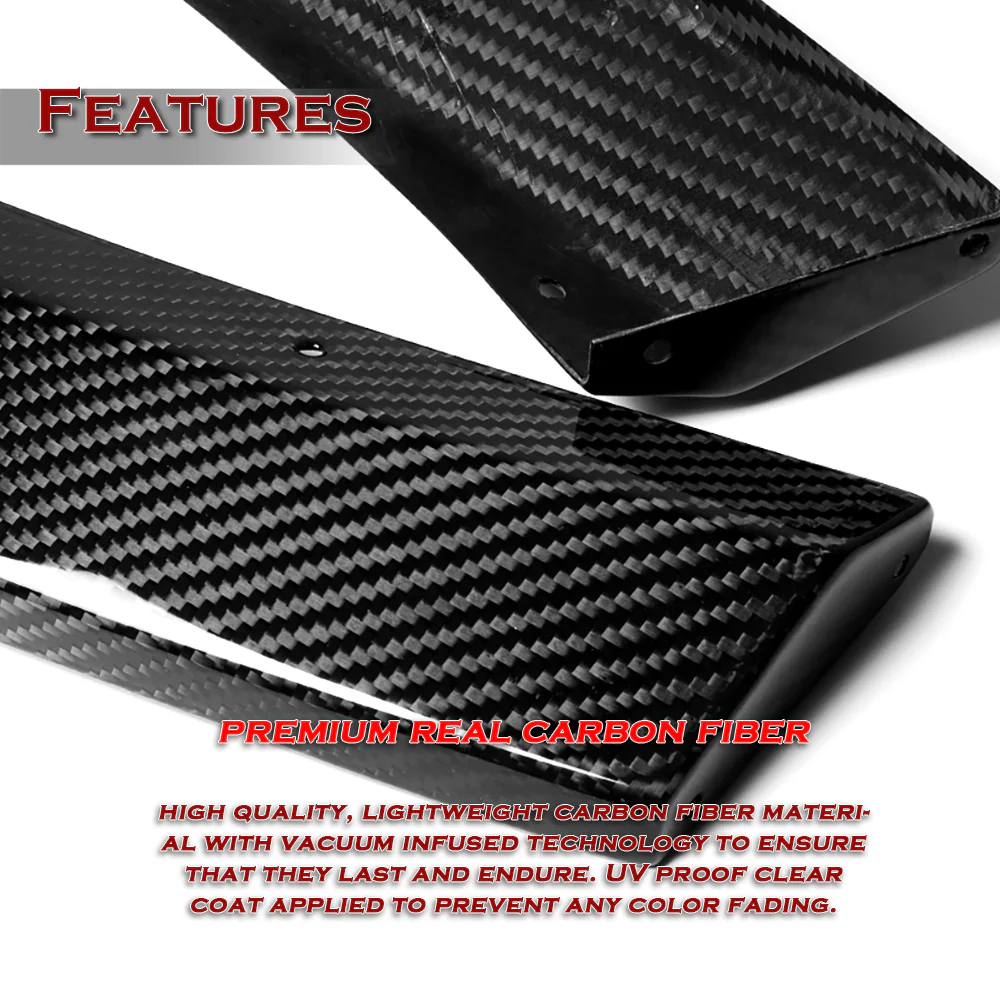 ST-Style For 2021-2023 Hyundai Elantra N-Line Front Bumper Body Splitter Spoiler Lip 3PCS -Real Carbon Fiber - Image 3