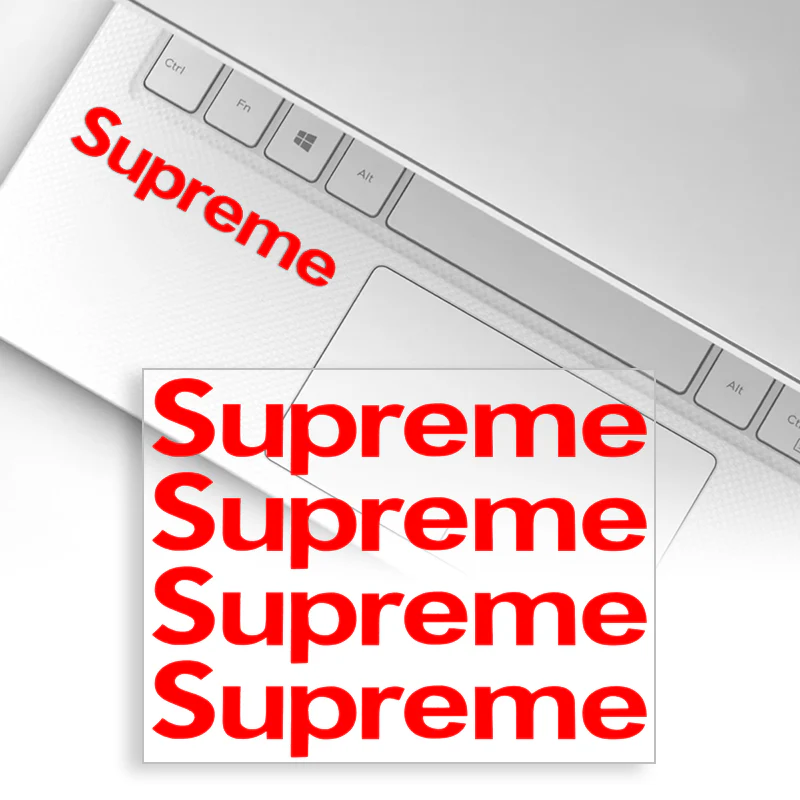 Supreme3M Red Sticker Box Waterproof Phone Laptop Backpack Skateboard Decals Stickers