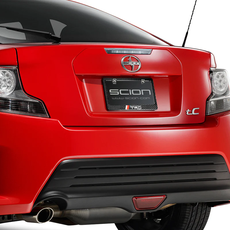 Toyota TRD 100% Real Carbon Fiber License Plate Frame with Caps & Screws x2 - Image 3