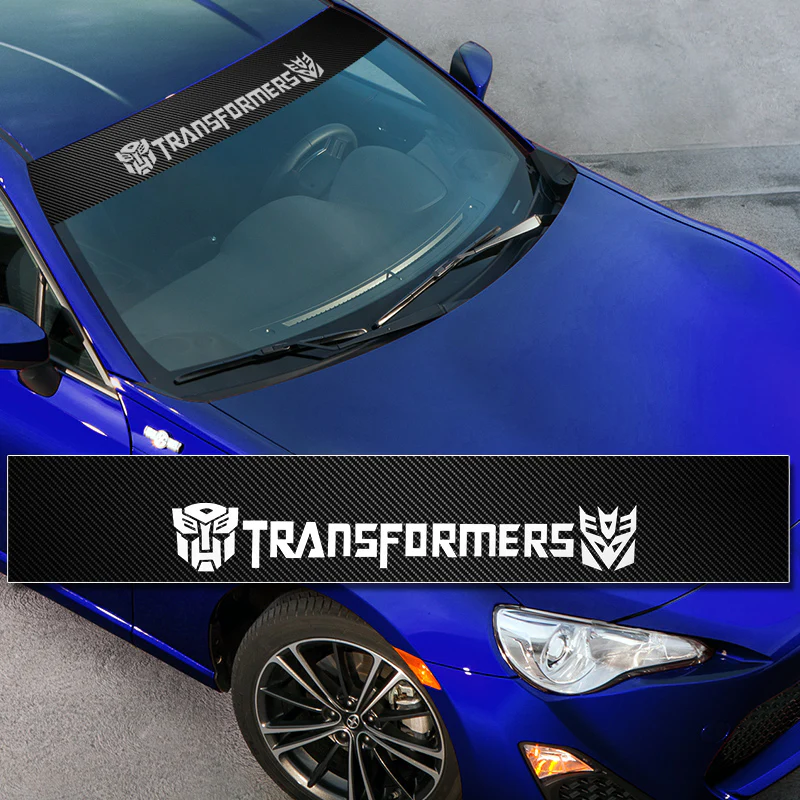 Transformers Carbon Fiber Windshield Banner