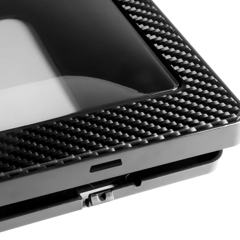 TRD Real Carbon Fiber License Plate Cover Protector Shield Frame with Bracket - Image 7