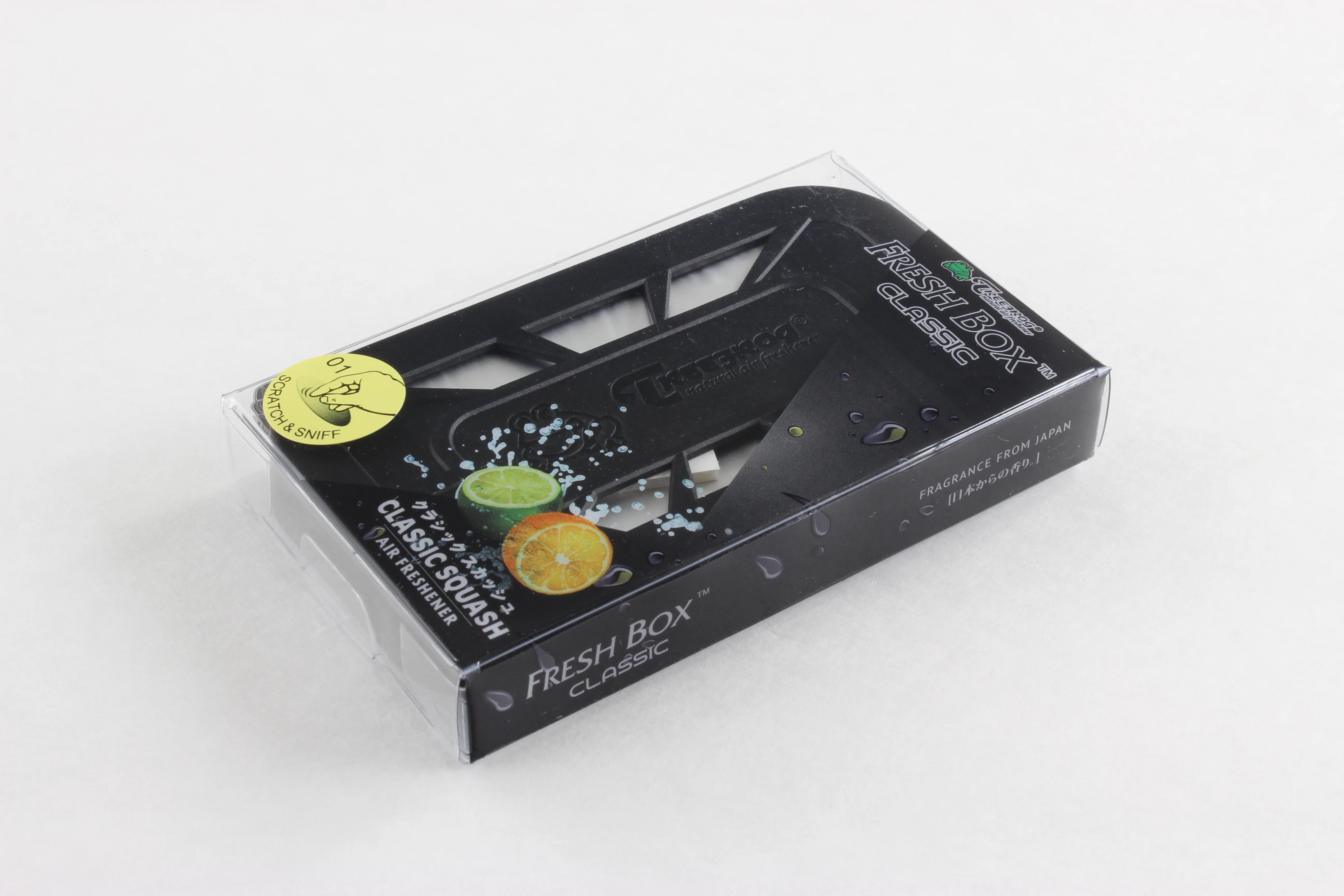 Tree Fog Natural Extreme Car Air Freshener Fresh Box Refill 2.8oz -Black Classic Squash X6
