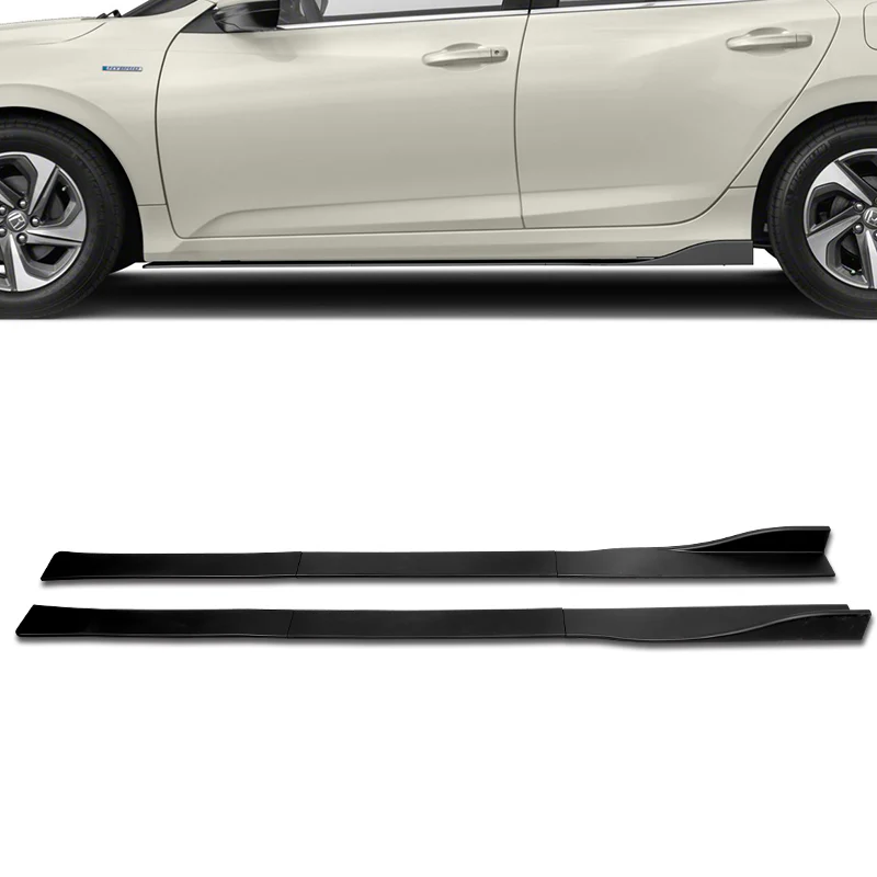 Universal 59" x 4" Black Side Skirt Extension Rocker Splitters Diffuser Lip 6pcs