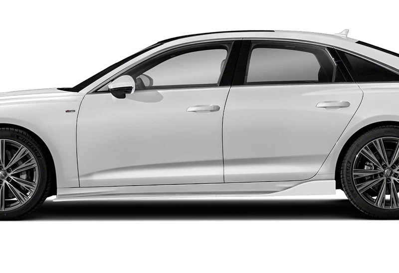 Universal 59" x 4" Painted White Side Skirt Extension Rocker Splitters Diffuser Lip 6pcs - Image 2