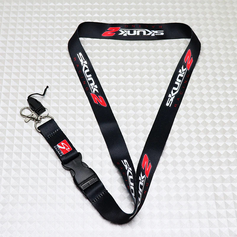 Skunk2 Racing Black Keychain Lanyard