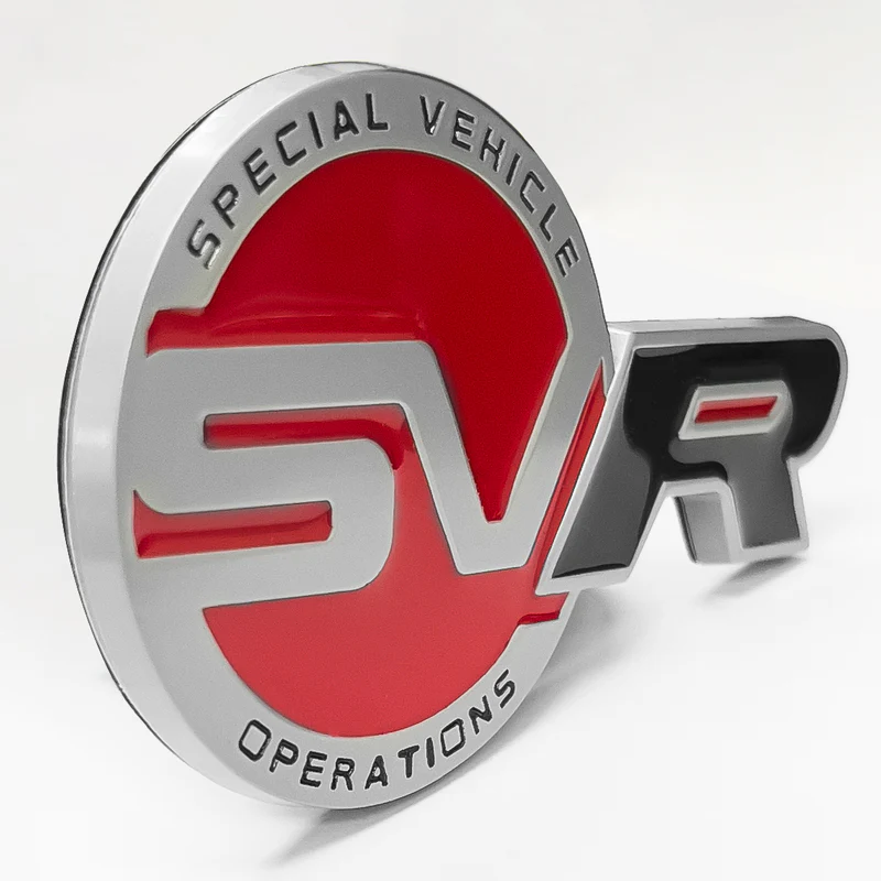 Universal Red Black Badge Emblem Deck Lid Trunk Rear Decal Range Rover Land Rover 1PC