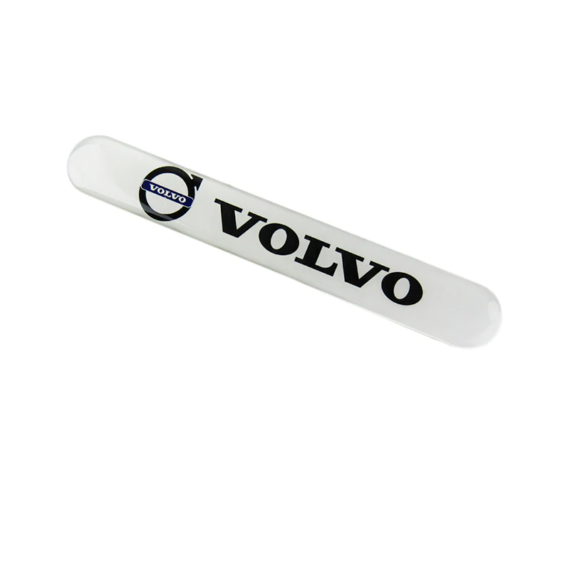Volvo VOLVO White Car Door Rear Trunk Side Fenders Bumper Badge Scratch Guard Sticker New 2pcs - Image 5