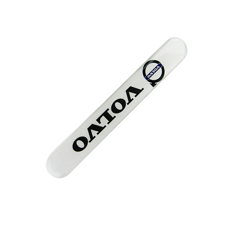 Volvo VOLVO White Car Door Rear Trunk Side Fenders Bumper Badge Scratch Guard Sticker New 2pcs - Image 6