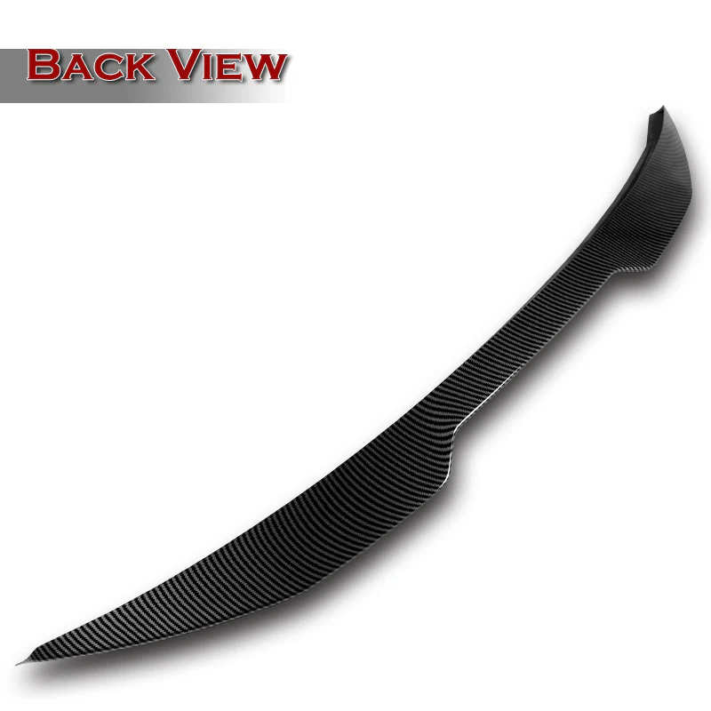 W-Power ABS V-Style Rear Trunk Lip Duckbill Spoiler Wing For 2016-2023 Nissan Maxima -Carbon Fiber Look - Image 4