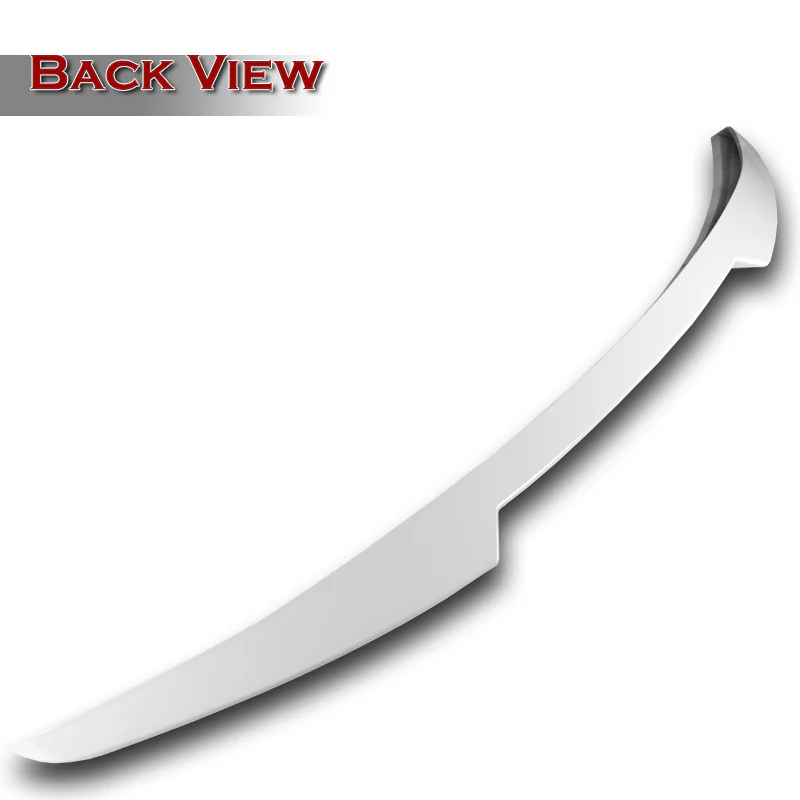 W-Power ABS V-Style Rear Trunk Lip Duckbill Spoiler Wing For 2017-2023 Alfa Romeo Giulia -Pearl White - Image 2