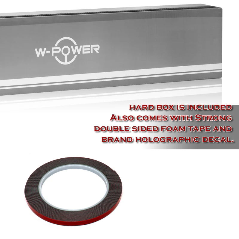 W-Power ABS VIP-Style Rear Widow Roof Visor Wing Spoiler For 2008 - 2023 Dodge Challenger -Pearl Black - Image 3