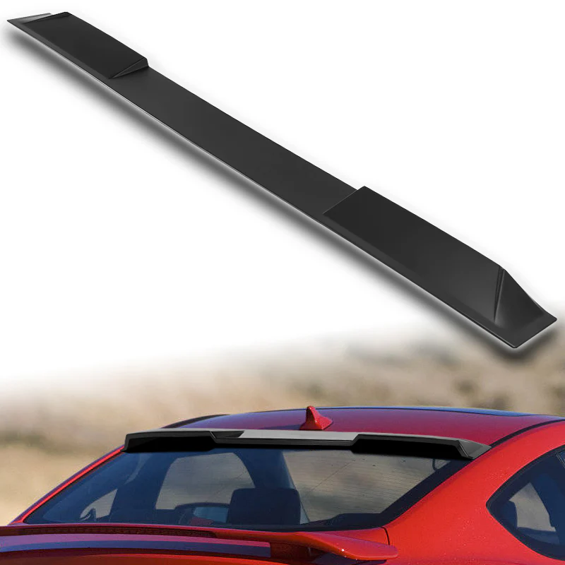 W-Power ABS VIP-Style Rear Widow Roof Visor Wing Spoiler For 2010- 2016 Hyundai Genesis Coupe -Unpainted Matte Black - Image 5