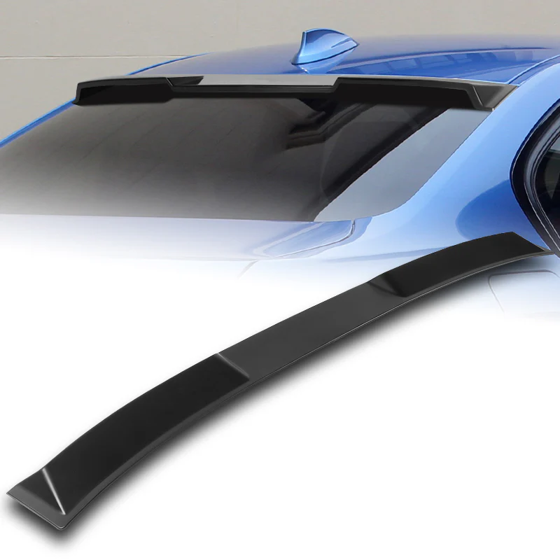W-Power ABS VIP-Style Rear Widow Roof Visor Wing Spoiler For 2012 - 2018 BMW 3-Series F30 F80 M3 Sedan -Unpainted Matte Black - Image 7