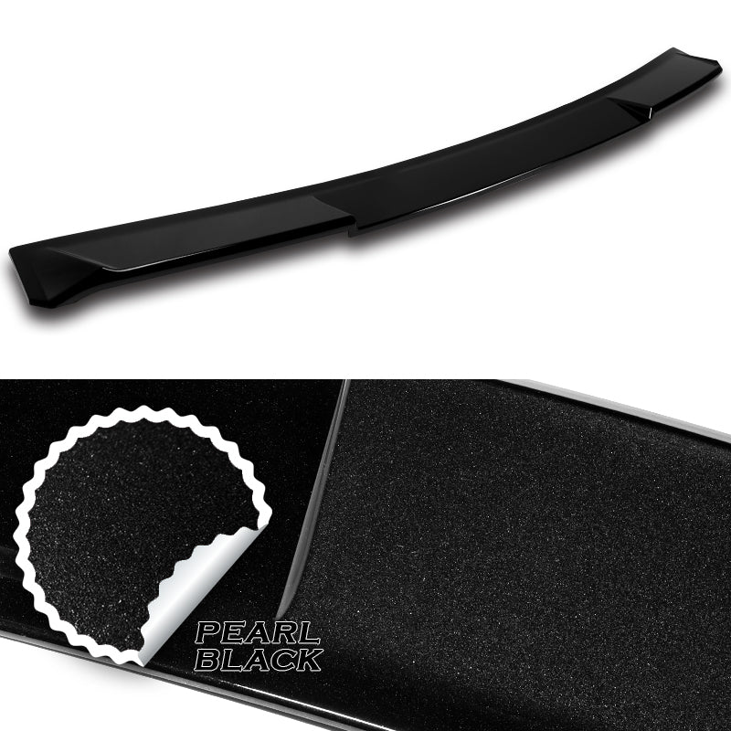 W-Power ABS VIP-Style Rear Widow Roof Visor Wing Spoiler For 2020- 2024 Nissan Sentra Sedan -Pearl Black - Image 2
