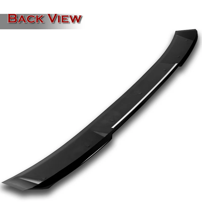 W-Power ABS VIP-Style Rear Widow Roof Visor Wing Spoiler For 2021 - 2025 Lexus IS300 IS350 IS500 -Pearl Black - Image 4