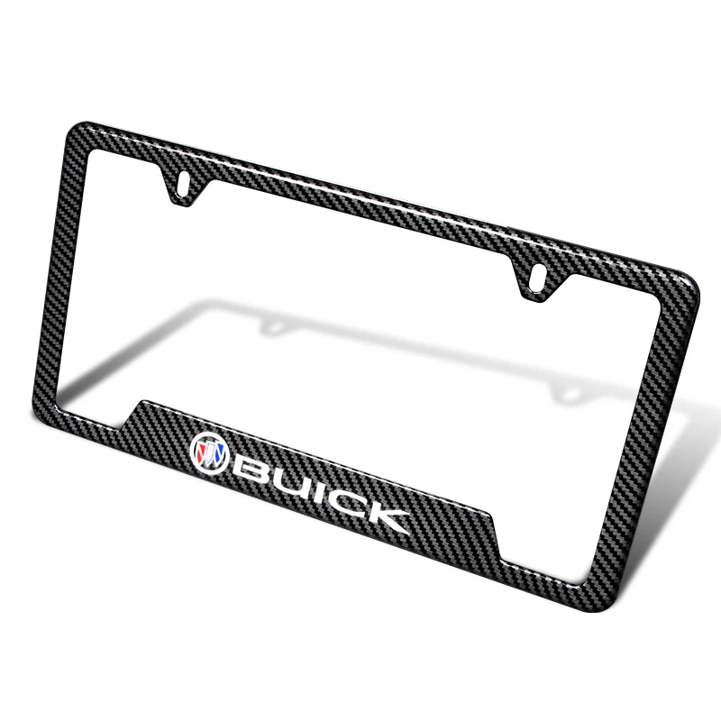 X1 For BUICK Carbon Fiber Look License Plate Frame ABS New - Image 5
