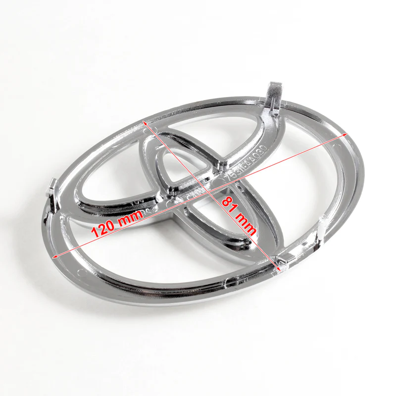 Toyota Chrome Front Grille Emblem for 2002-2004 Toyota Camry / 2002-2009 Toyota MATRIX - Image 4